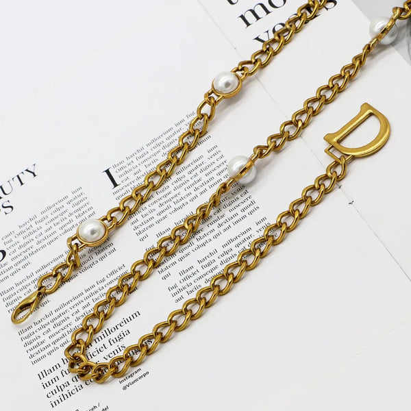 Amalia Bronze-Tone Chunky Link Waist Belly Chain