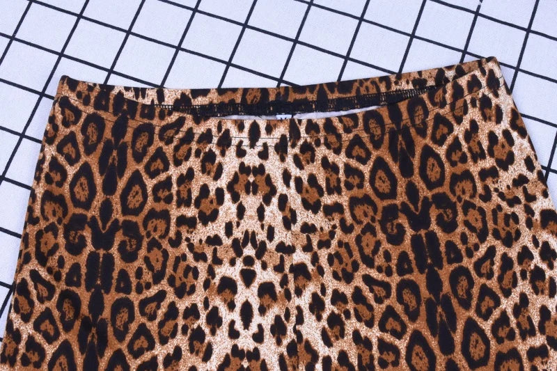 Savanna Animal-Print Flare Pants Apparel One-piece