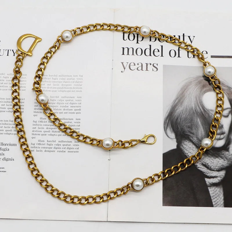 Amalia Bronze-Tone Chunky Link Waist Belly Chain