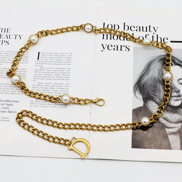 Amalia Bronze-Tone Chunky Link Waist Belly Chain