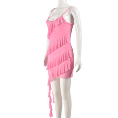 Sienna Sunset Ruffle Mini Dress