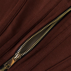 NewAsia Boning Corset Top Zipper 2Layer Elastic Solid Color Square Neck Slim Fit Bustier Women Summer Crop Tank Top Fashion Vest