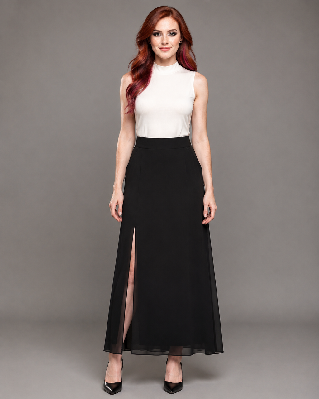 Hadley A-Line Floral Midi Skirt One-piece