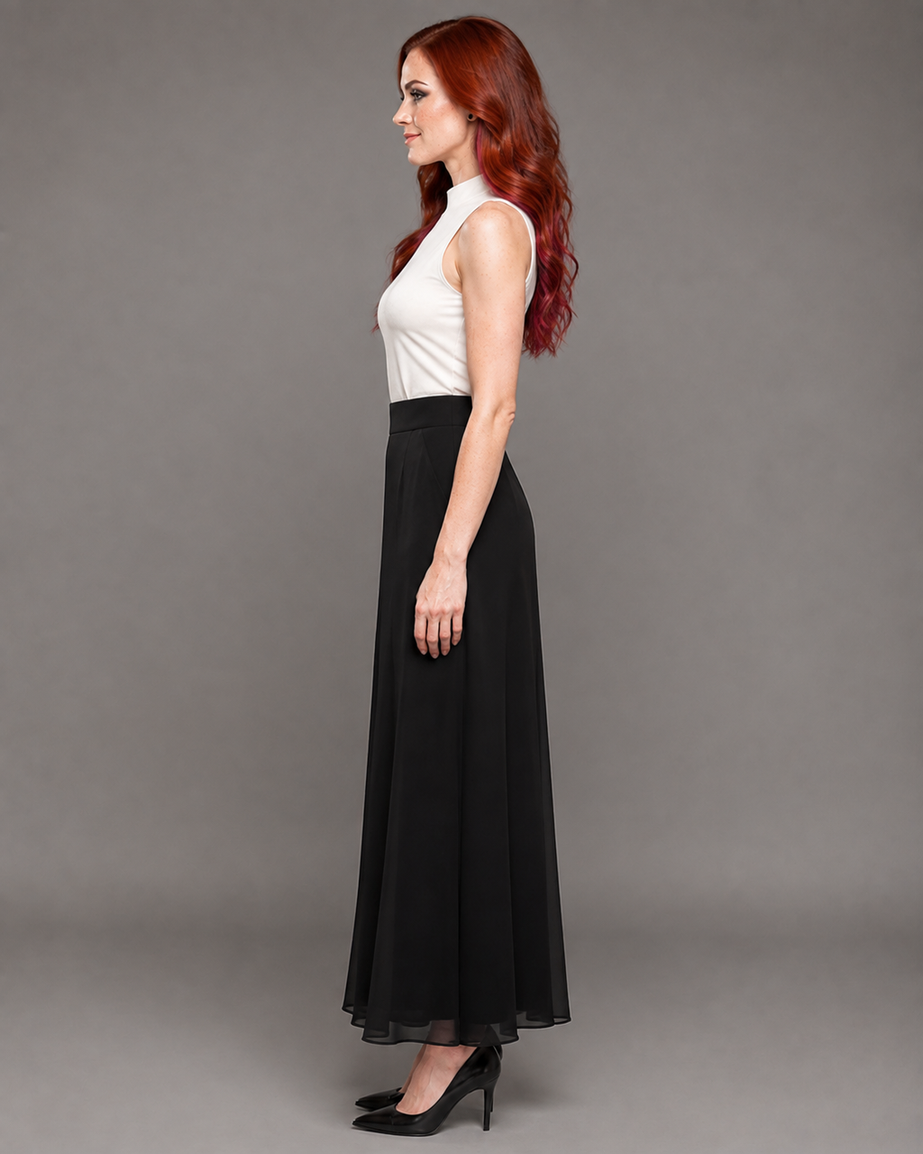 Hadley A-Line Floral Midi Skirt One-piece