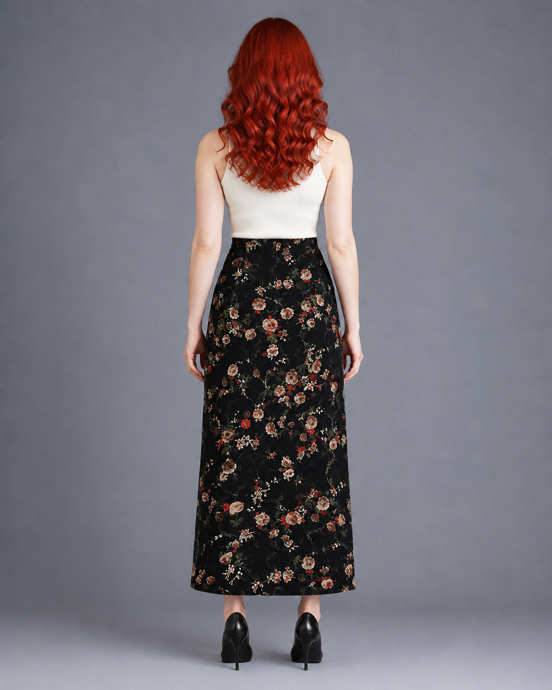 Hadley A-Line Floral Midi Skirt One-piece