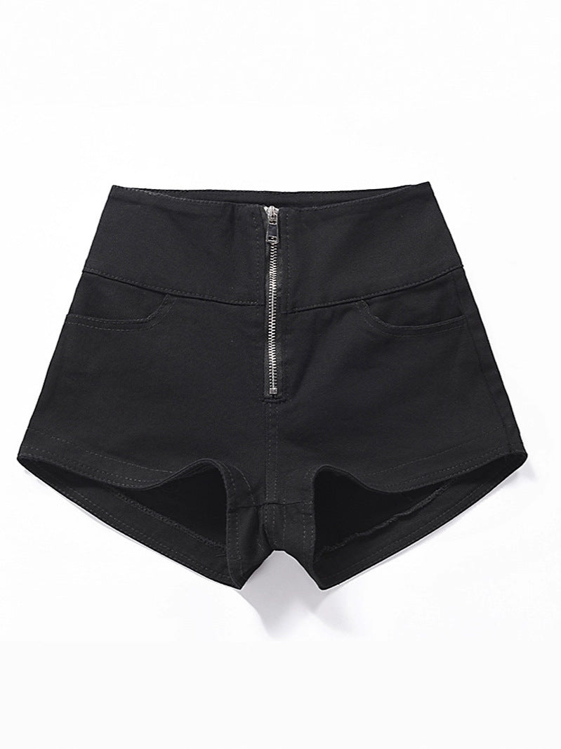 Zella High-Waist Zip Shorts