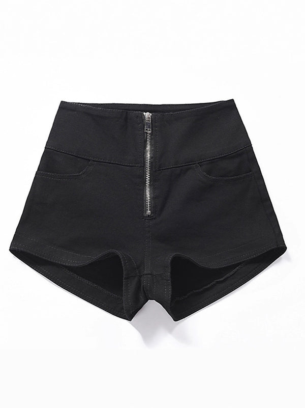 Zella High-Waist Zip Shorts