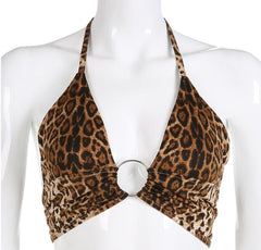 Stylish Sophia: The Playful Leopard Halter