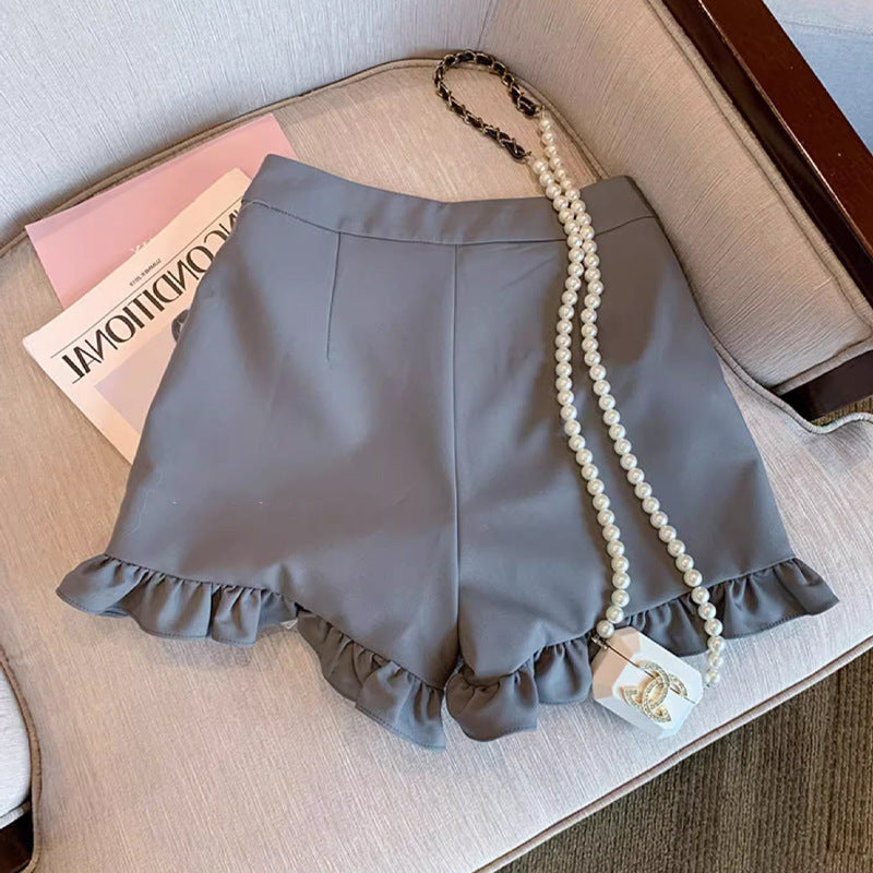 Mila Ruffle Wide-Leg Shorts Secondary image