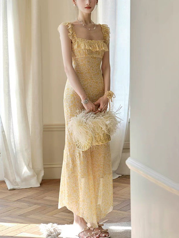 Eugenia Floral Printed Sleeveless Midi Dress