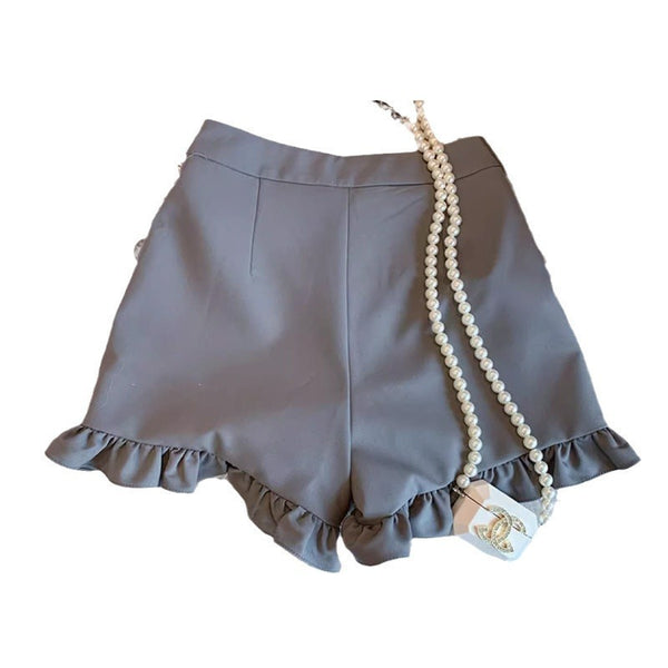 Mila Ruffle Wide-Leg Shorts
