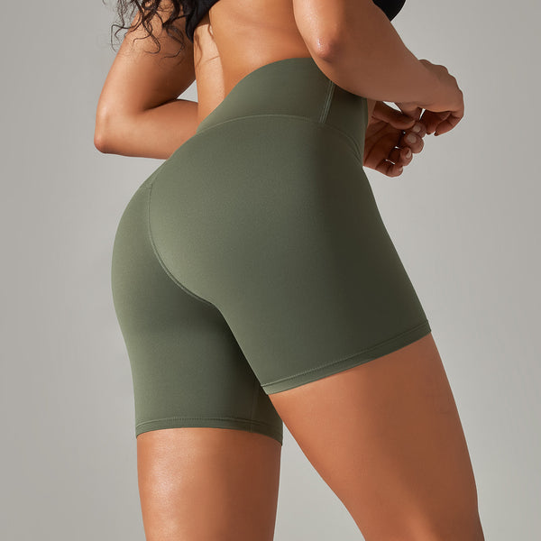 Ayla Seamless High-Waist Yoga Shorts One-piece