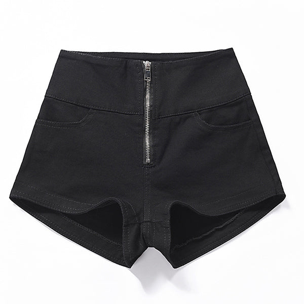 Zella High-Waist Zip Shorts