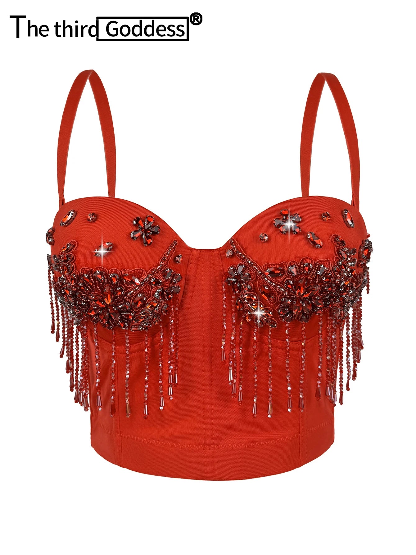 Sexy halter rhinestone corset crop top women summer club party tank tops for woman clothes cropped tube top hotwife streetwear