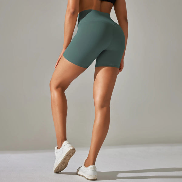 Ayla Seamless High-Waist Yoga Shorts One-piece