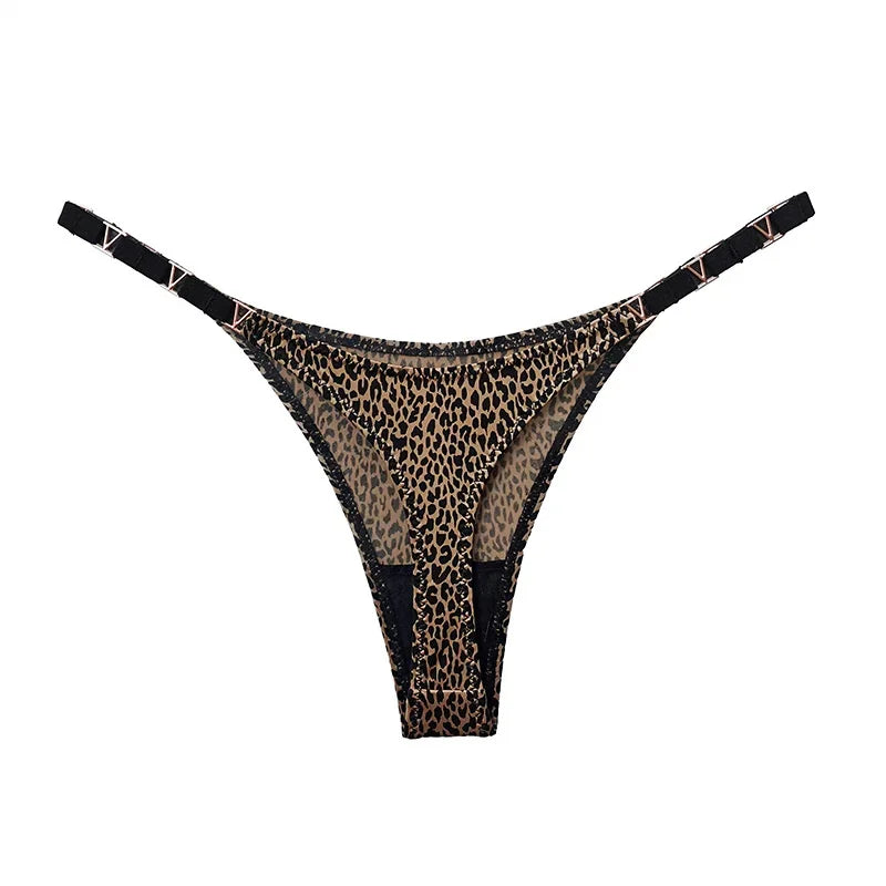 Saffira V-Shape Hardware G-String Panty Lingerie One-piece