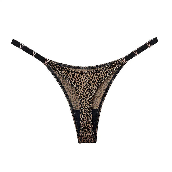 Saffira V-Shape Hardware G-String Panty Lingerie One-piece