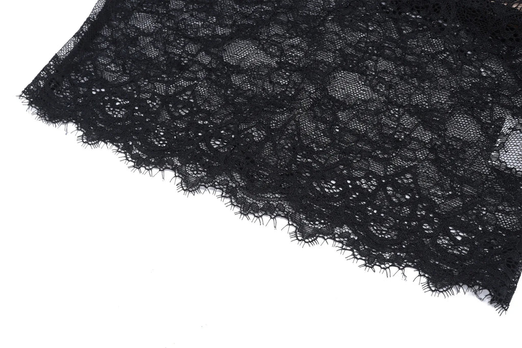 Nerissa Sheer Lace V-Neck Top One-piece