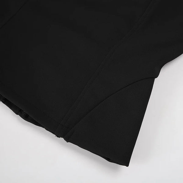 Xanthe Zipper Halter Crop Top One-piece