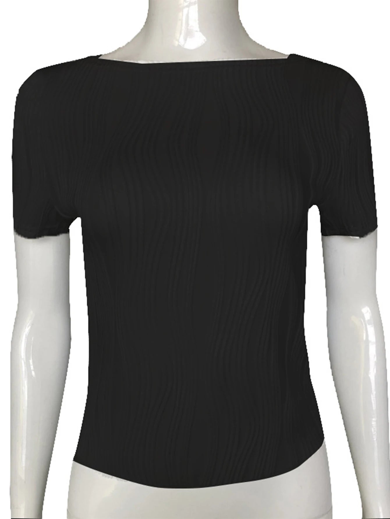 Monique Slim-Fit Long-Sleeve Knit Crop Top One-piece