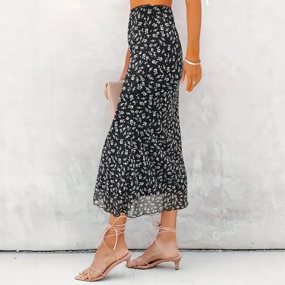 Lisette A-Line Floral Maxi Skirt One-piece