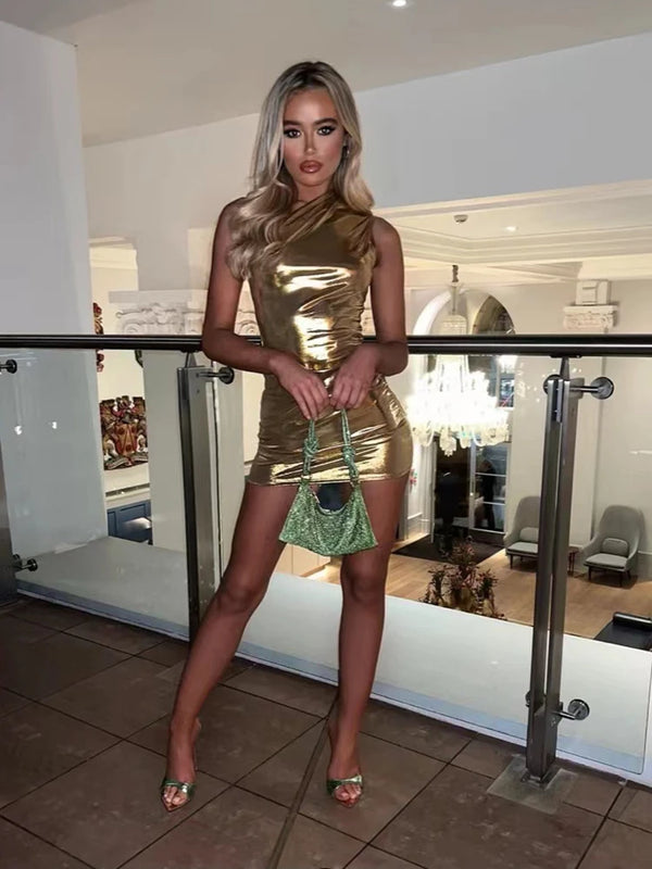 Thalia One-Shoulder Asymmetrical Bodycon Mini Dress