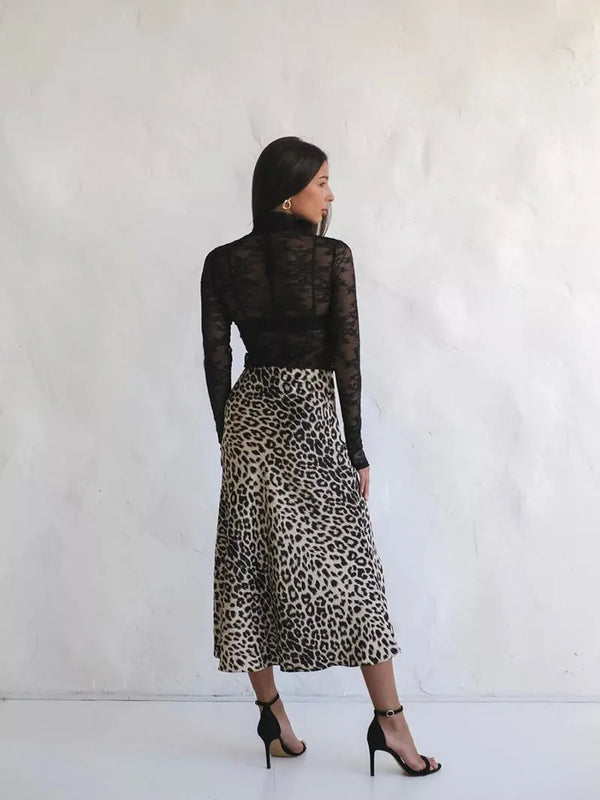 Ottilie Satin Midi Skirt One-piece