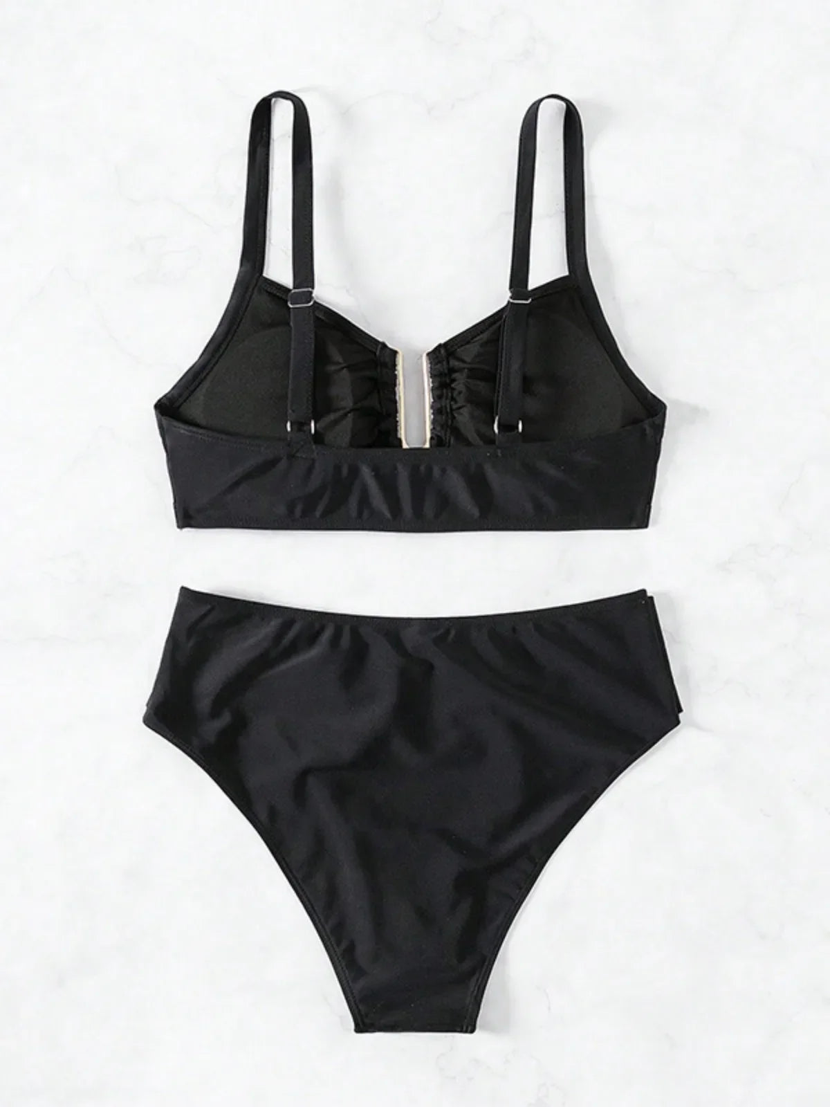 Nadia High-Waist Backless Bikini Two-piece