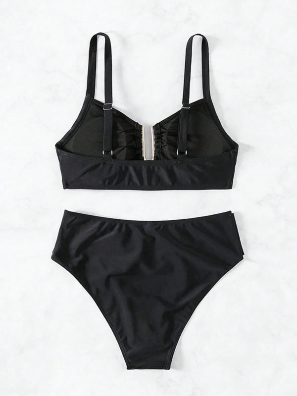 Nadia High-Waist Backless Bikini Two-piece