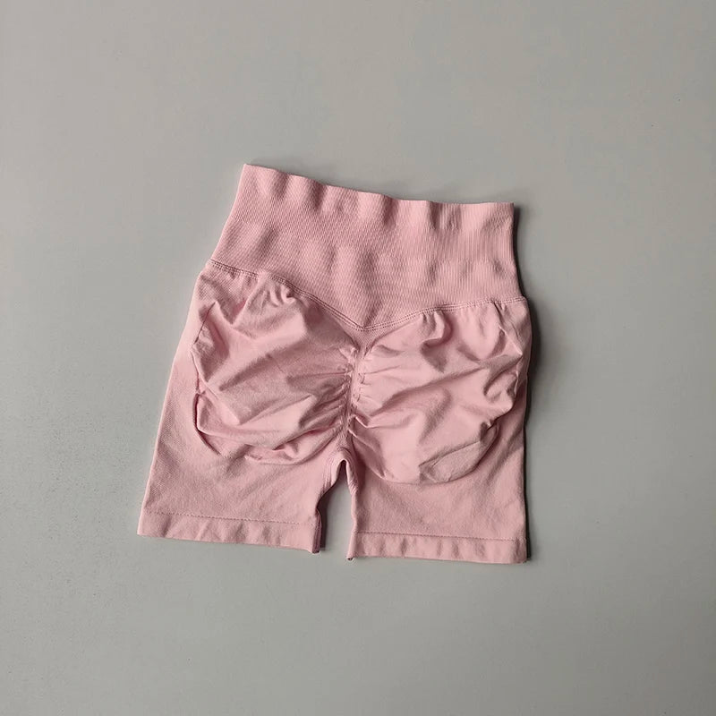 Peach Sculpt High-Waist Performance Shorts Apparel One-piece