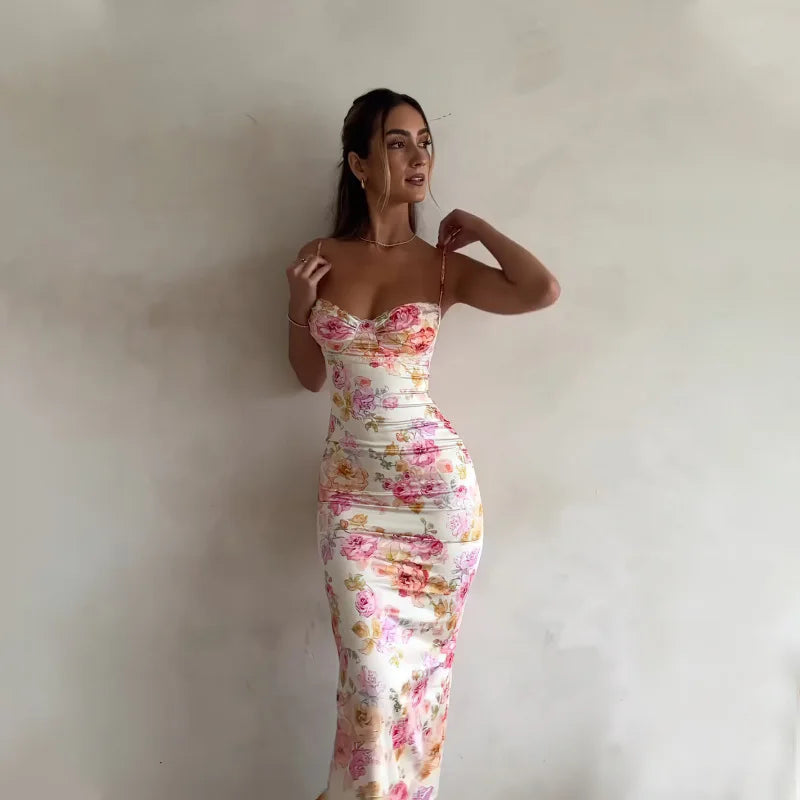 Liora Floral Spaghetti-Strap Split Maxi Dress Secondary image