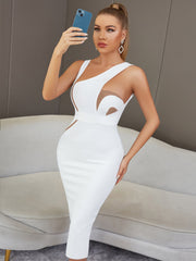 Sophia's Summer White Bodycon Dress