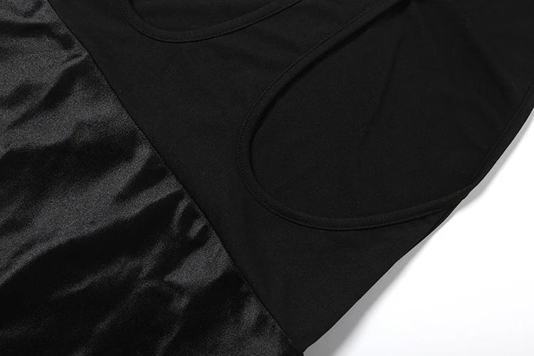 Selene Satin Deep-V Backless Maxi Dress