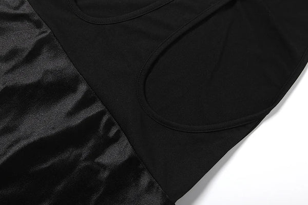 Selene Satin Deep-V Backless Maxi Dress