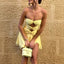 Eirlys Strapless Pleated Cutout Mini Dress