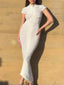 Simone Ruched Sheer Bodycon Maxi Dress