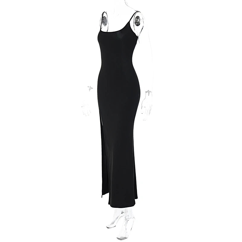 Sienna Lace Back Bodycon Maxi Dress One-piece