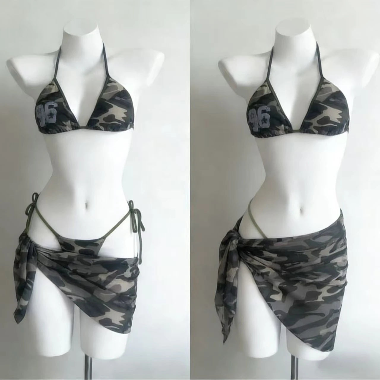 Aurelia Printed High-Waist Bikini Two-piece