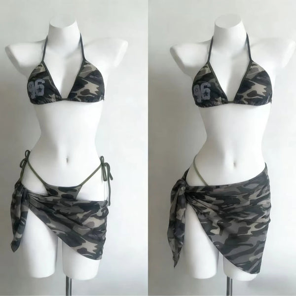 Aurelia Printed High-Waist Bikini Two-piece
