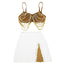 Una Beaded Bandage Mini Skirt Set Two-piece
