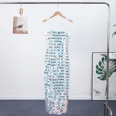 Sofia Sequin Spaghetti Strap Bodycon Maxi Dress