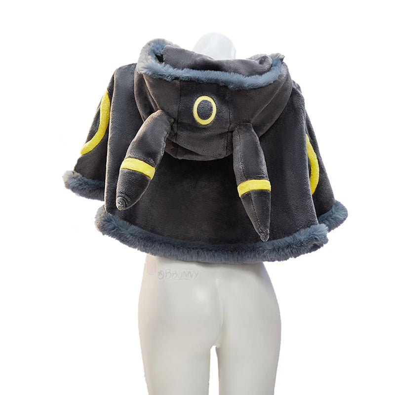 Liora Hooded Fur-Trim Cape & Lace-Up Velvet Cosplay Costume Set