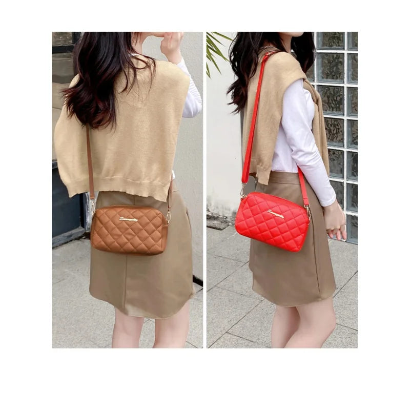 Camille Tassel Plaid Camera Bag
