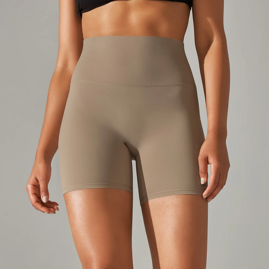 Ayla Seamless High-Waist Yoga Shorts One-piece