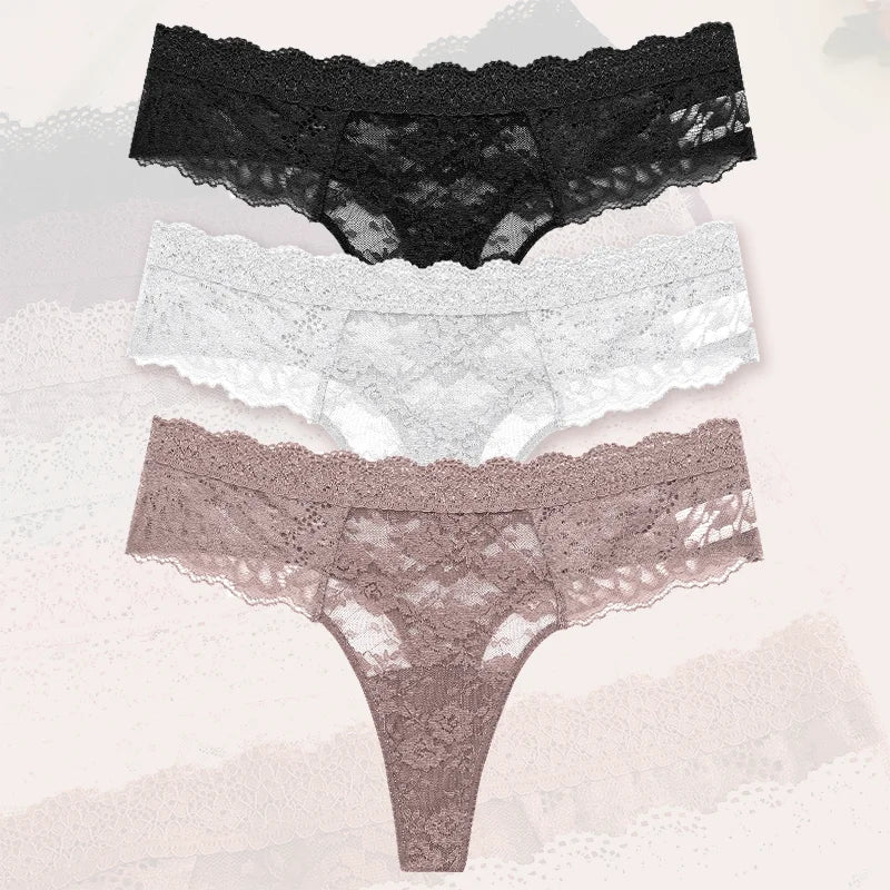 Flora Low-Rise Panty Pack Lingerie 3-piece