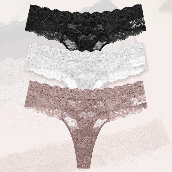 Flora Low-Rise Panty Pack Lingerie 3-piece