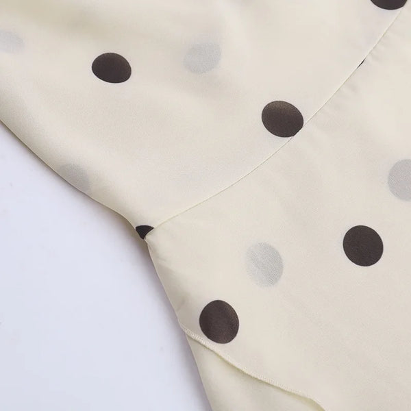 Poppy Polka-Dot Halter A-Line Mini Dress