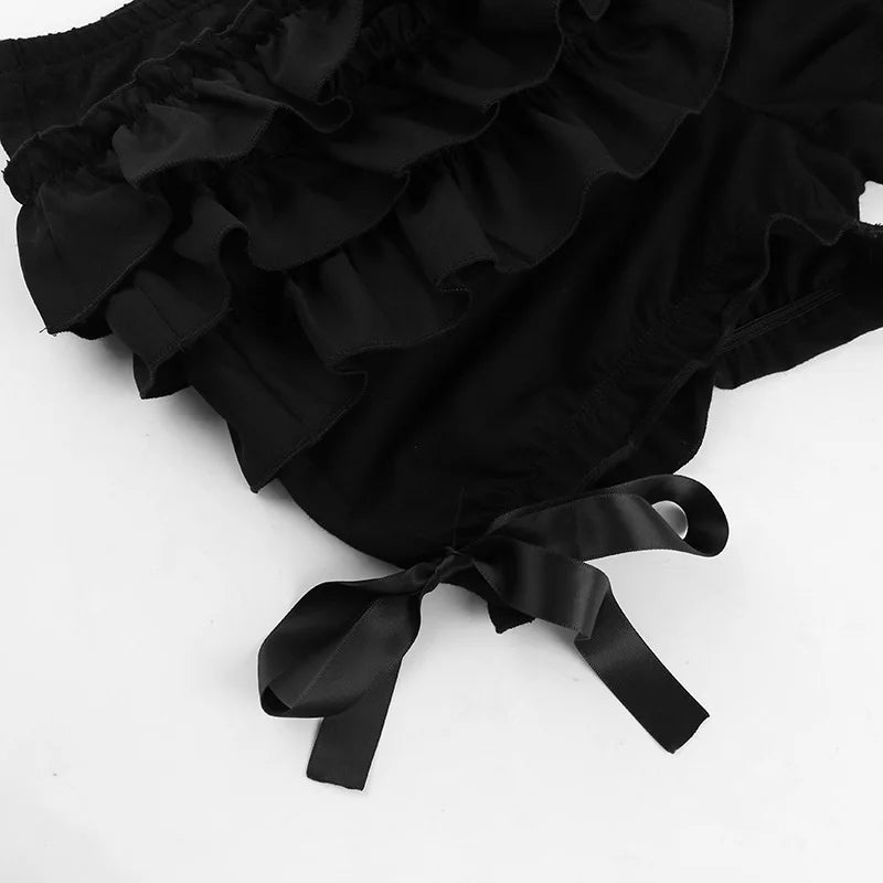 Juniper Lace-Bow Gothic Skort One-piece