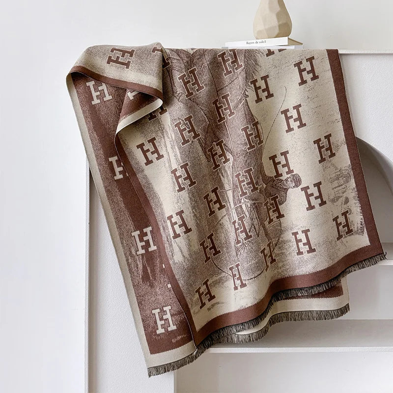 Ariella Printed Winter Shawl Scarf
