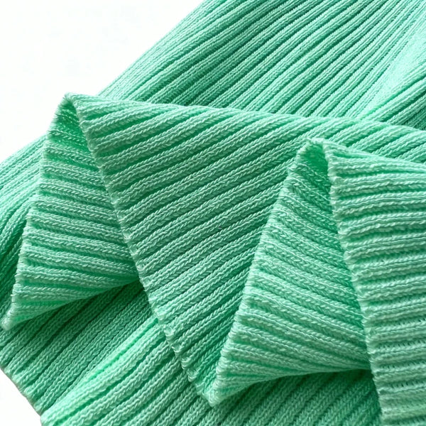 Women's Mint Green Sleeveless Halter Neck Sundress Stretchy Ladies Knit Bodycon Mini Dress Casual Summer Clubwear Dress Outfits